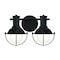 Designers Fountain Dalton 15in 2-Light Matte Black Industrial Indoor Vanity Light with Metal Cages D243M-2B-MB - alternate 1